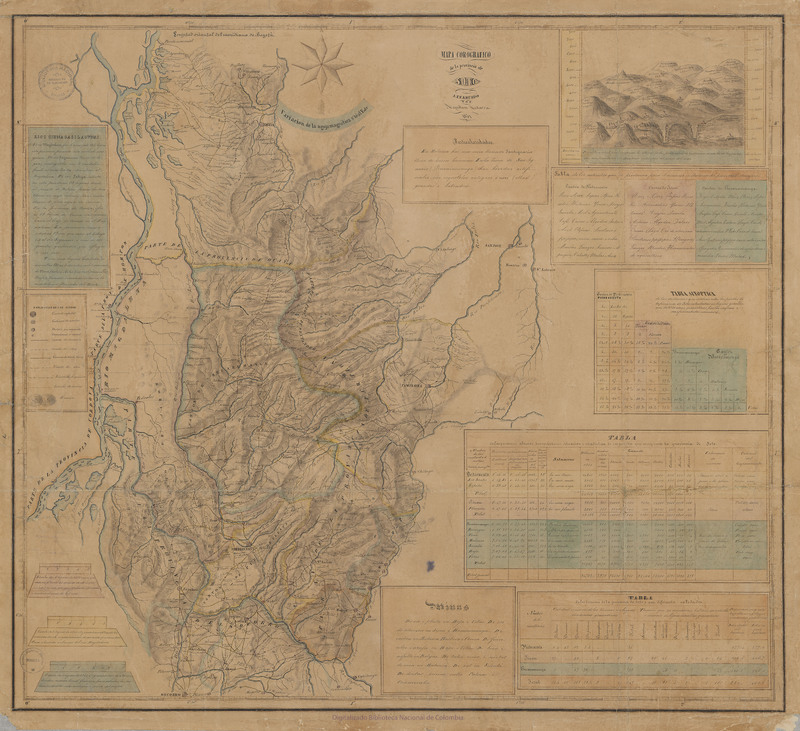 Mapa corográfico de la provincia de Soto. Levantado por Agustín Codazzi